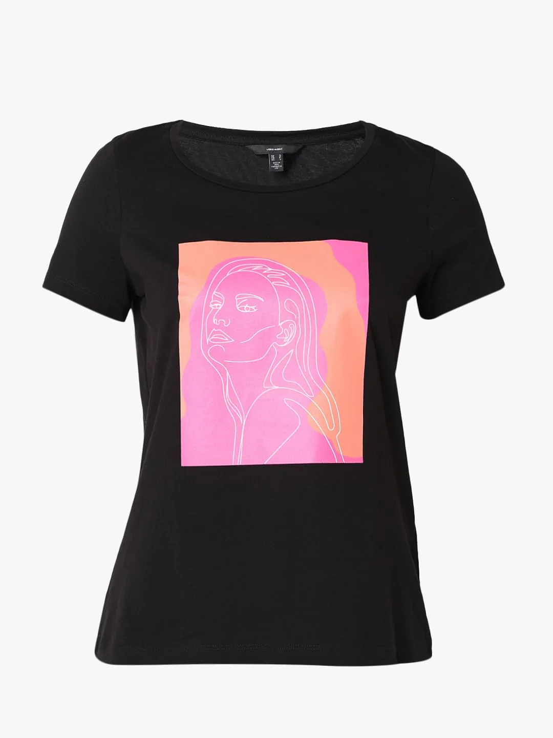 Black Graphic Print T-Shirt - Image 7