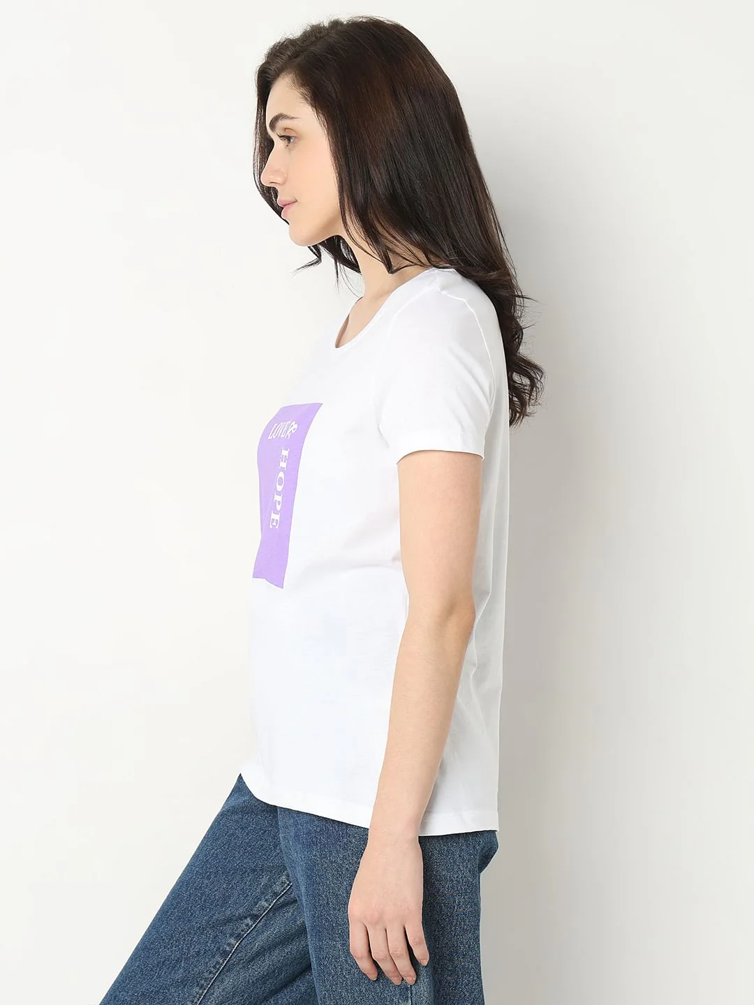 White Graphic Print T-Shirt - Image 3