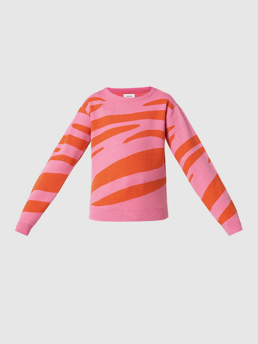 Girl Pink Printed Sweater - Image 7