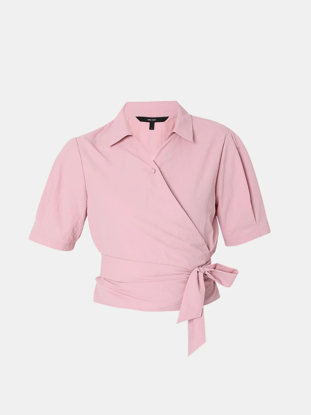 Pink Wrap Crop Top - Image 7