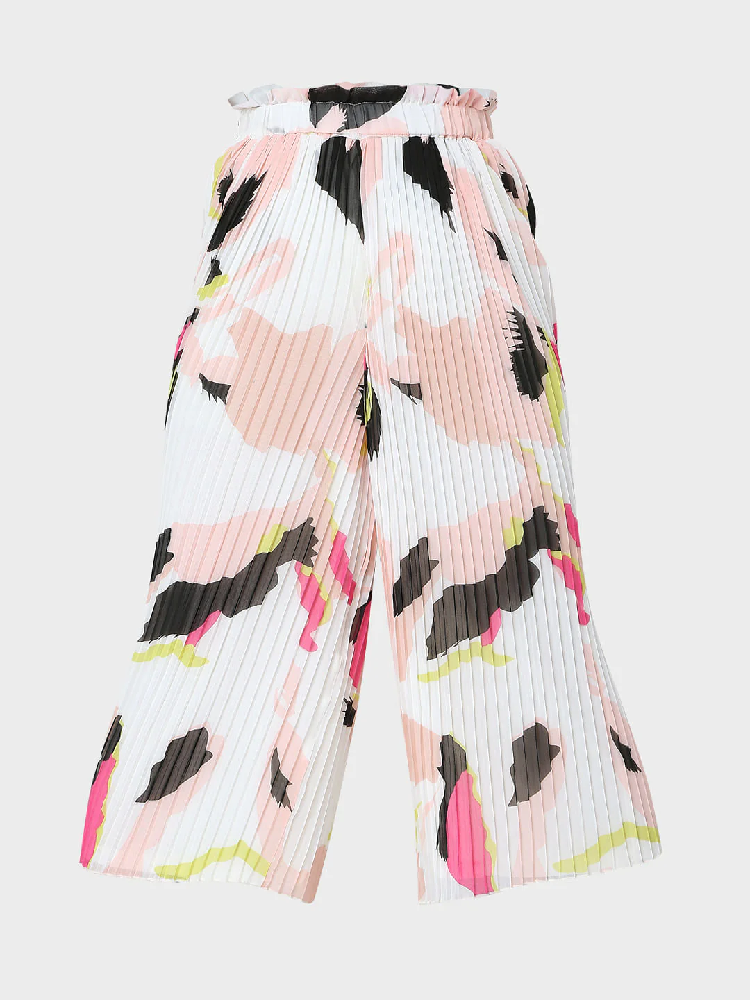 White High Rise Abstract Print Co-Ord Skirt - Image 7