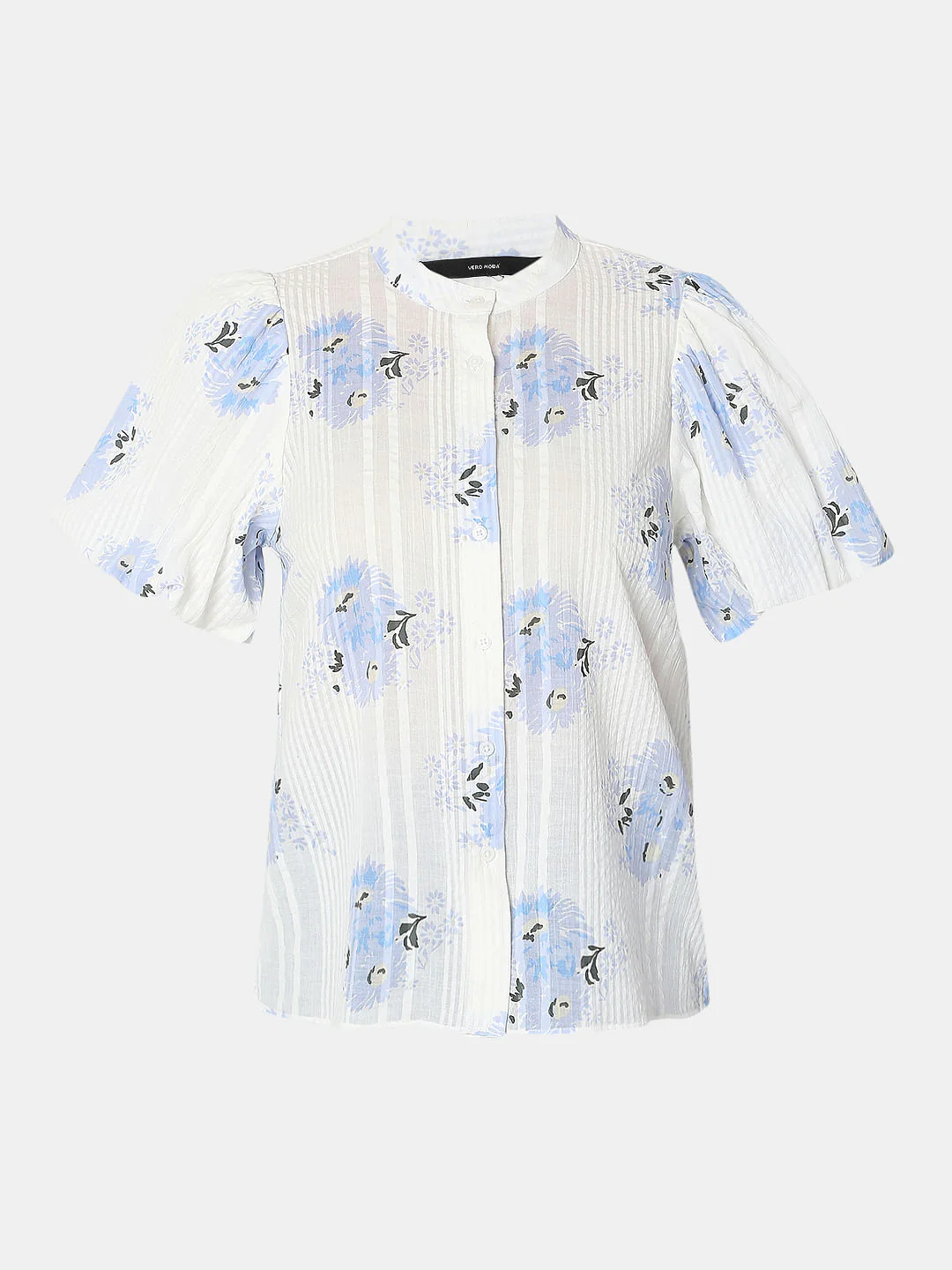 White Floral Print Shirt - Image 7