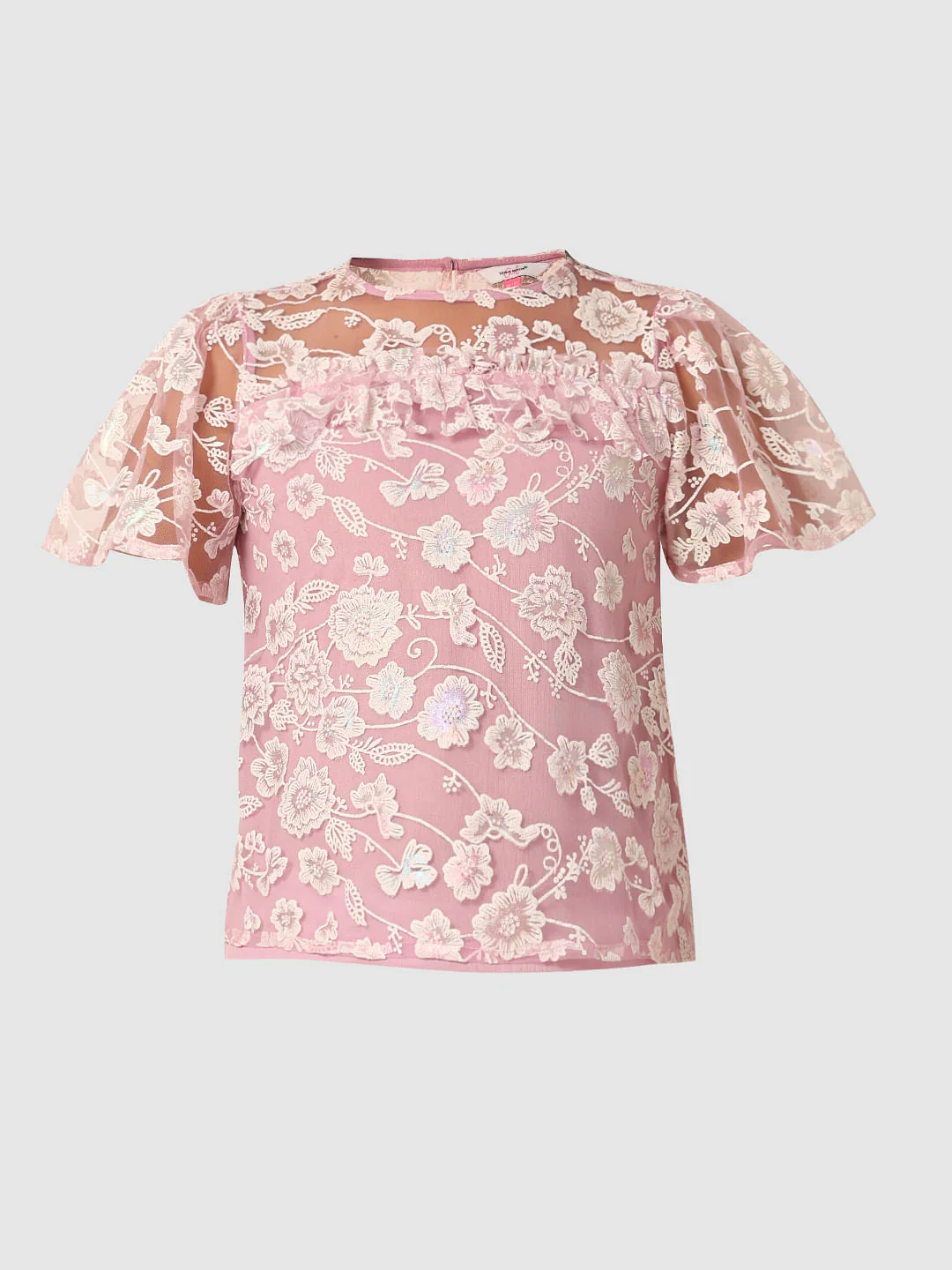 Purple Lace Co-Ord Set Top - Image 7