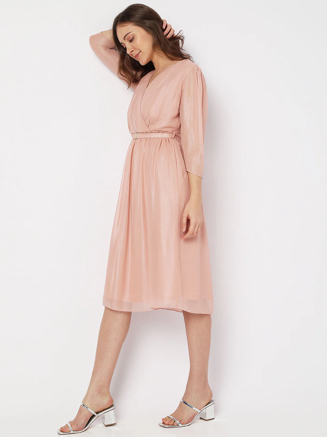 Pink Midi Dress - Image 3