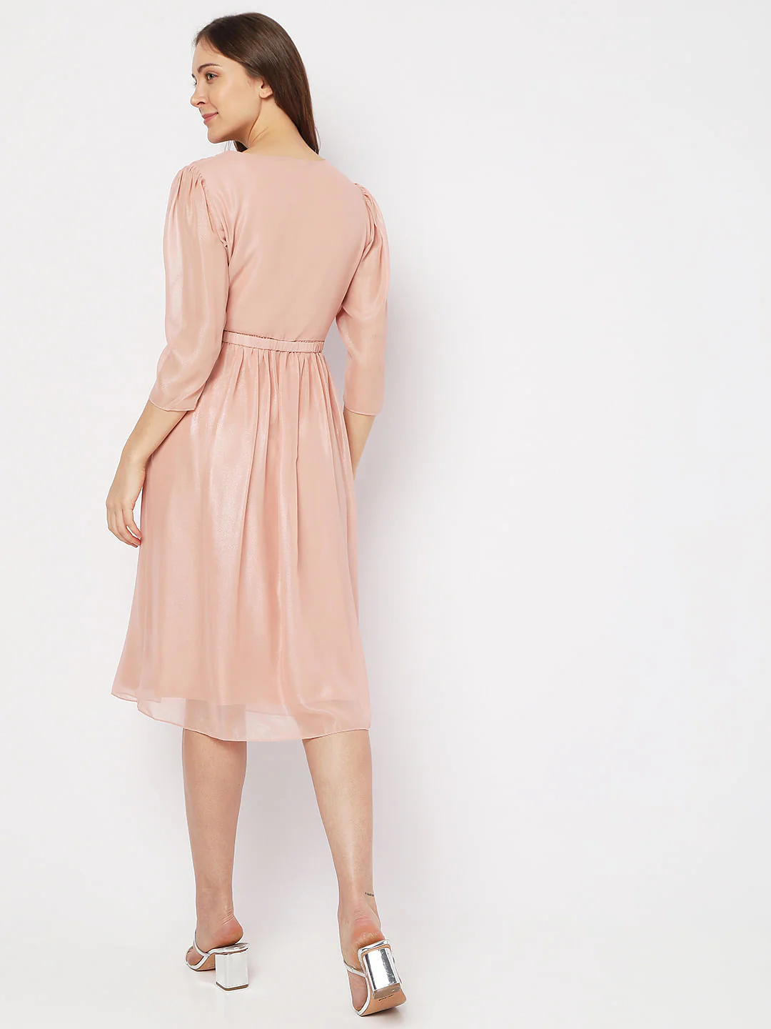 Pink Midi Dress - Image 4