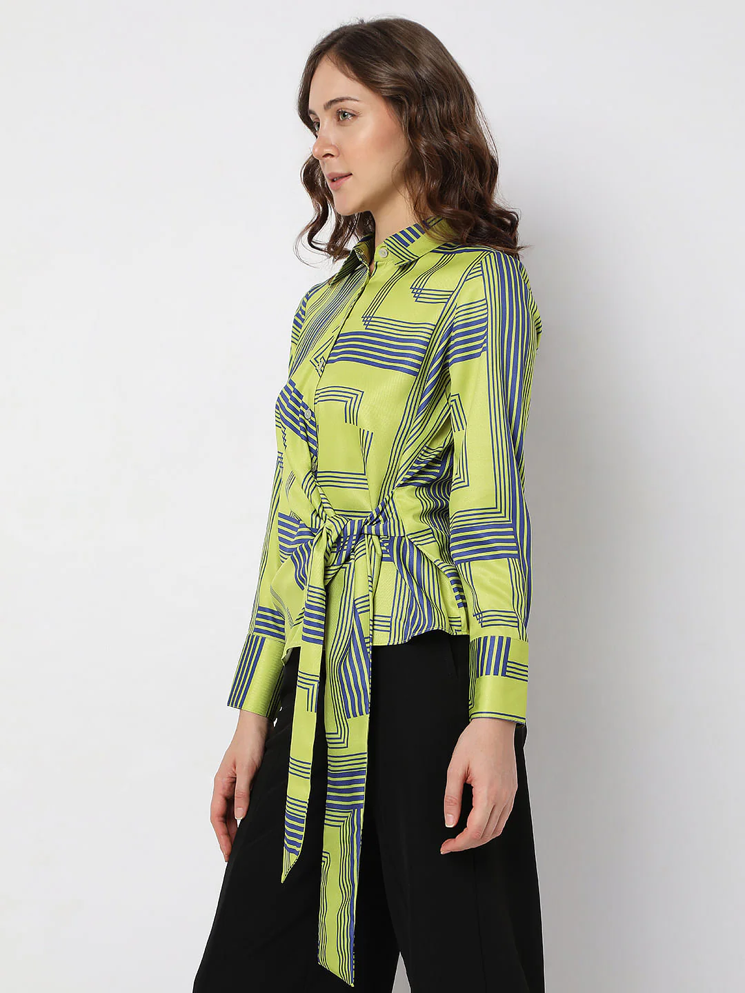 Green Printed Shirt - Image 3