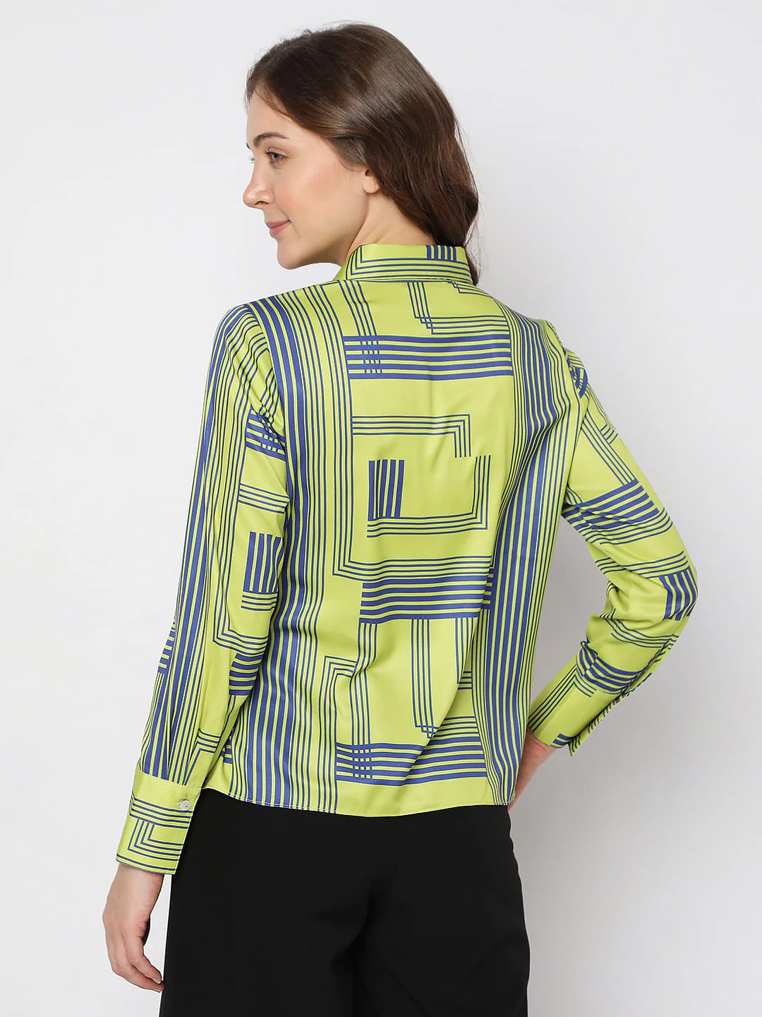 Green Printed Shirt - Image 4