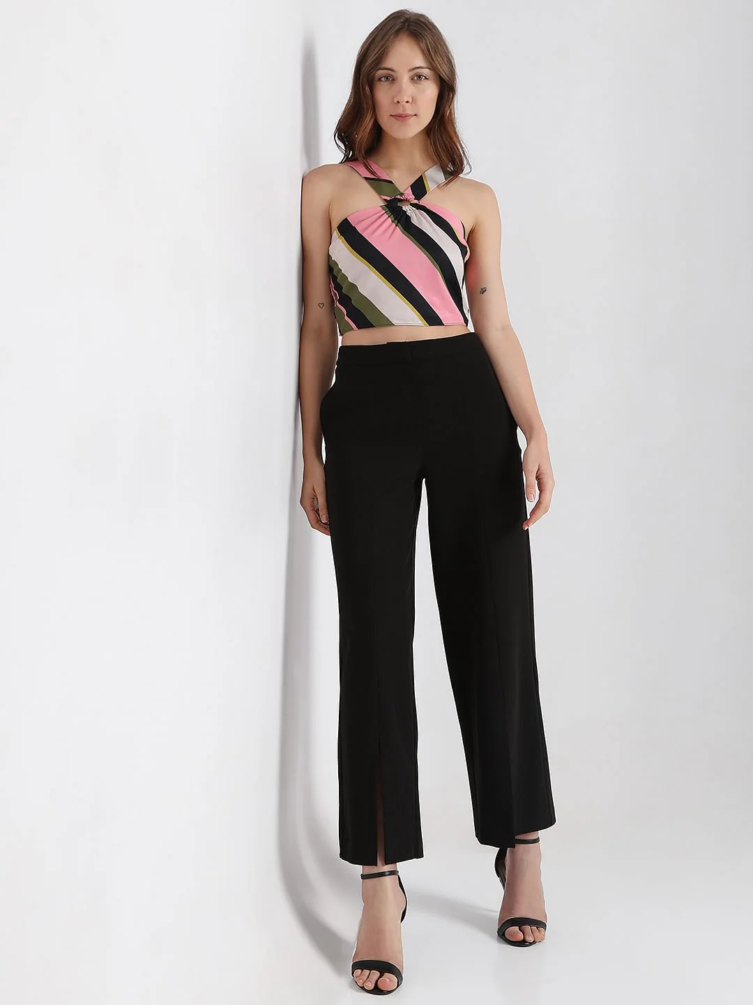 Pink Striped Cropped Top - Image 5