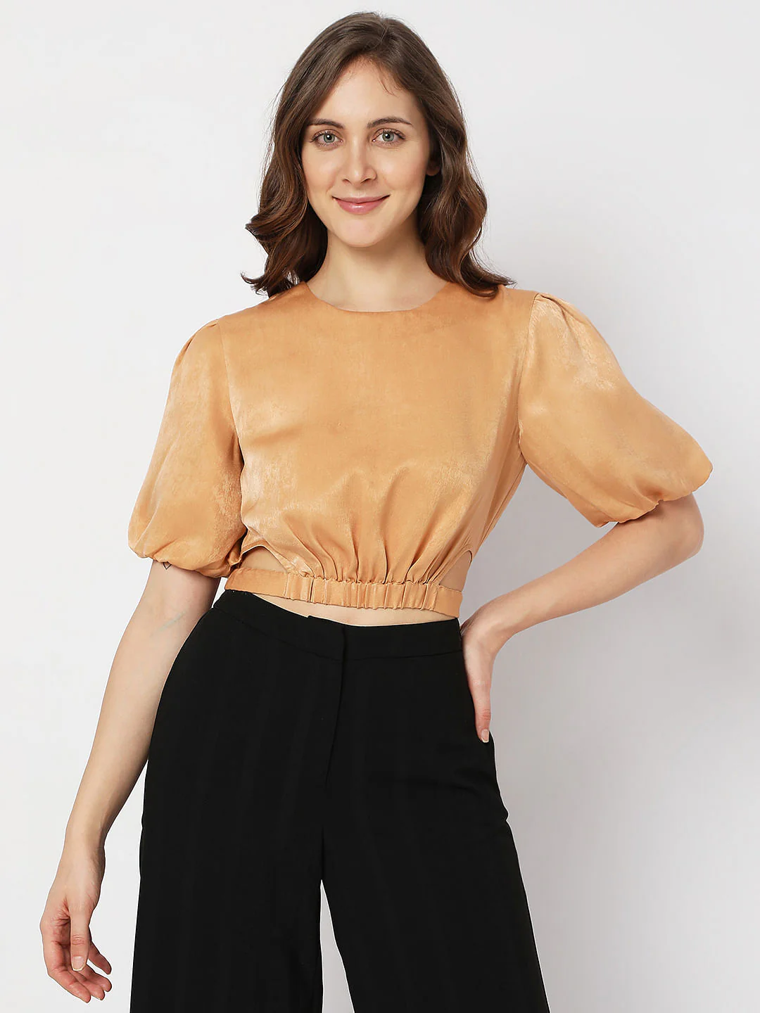Brown Cropped Top - Image 2