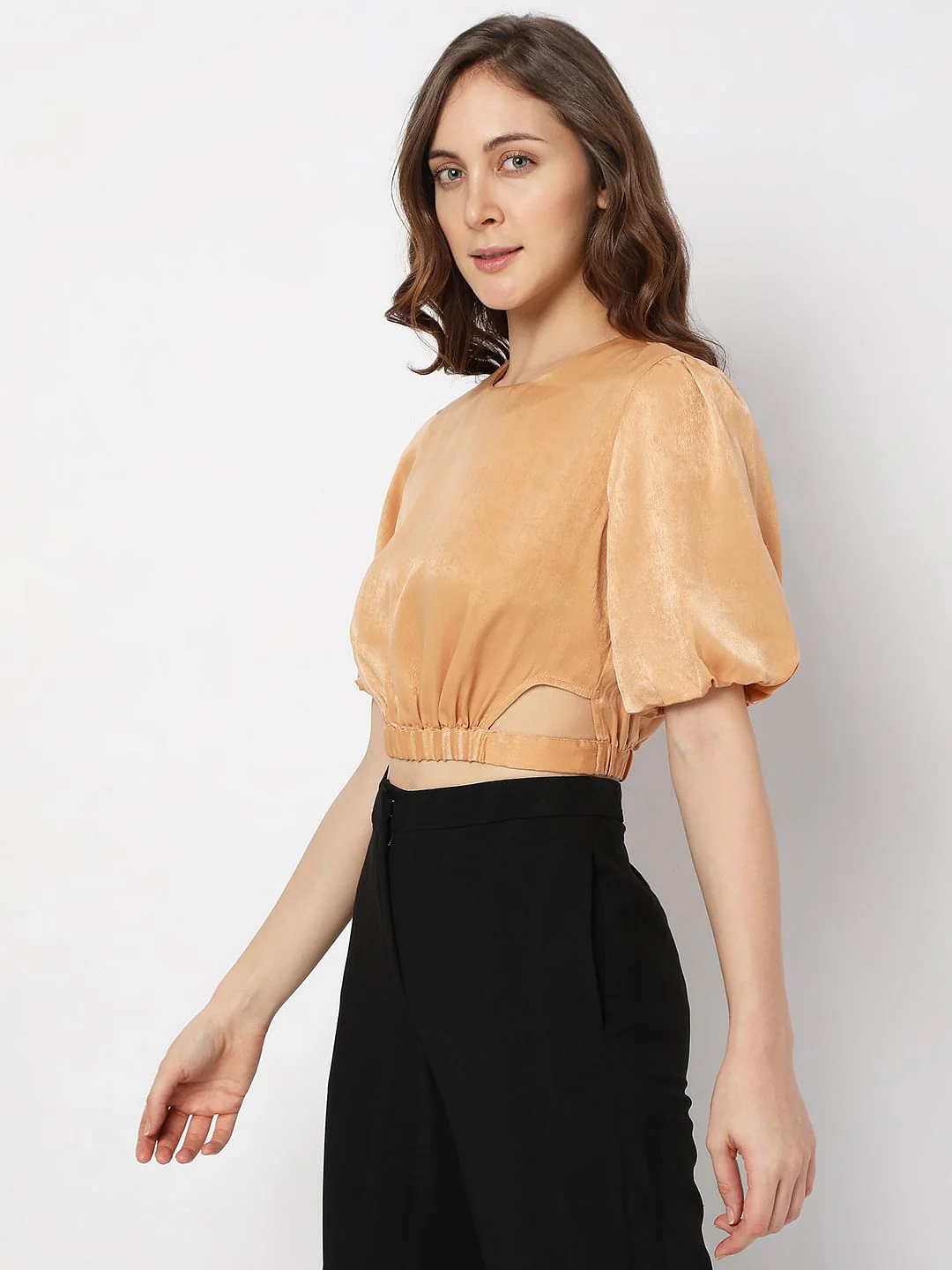 Brown Cropped Top - Image 3