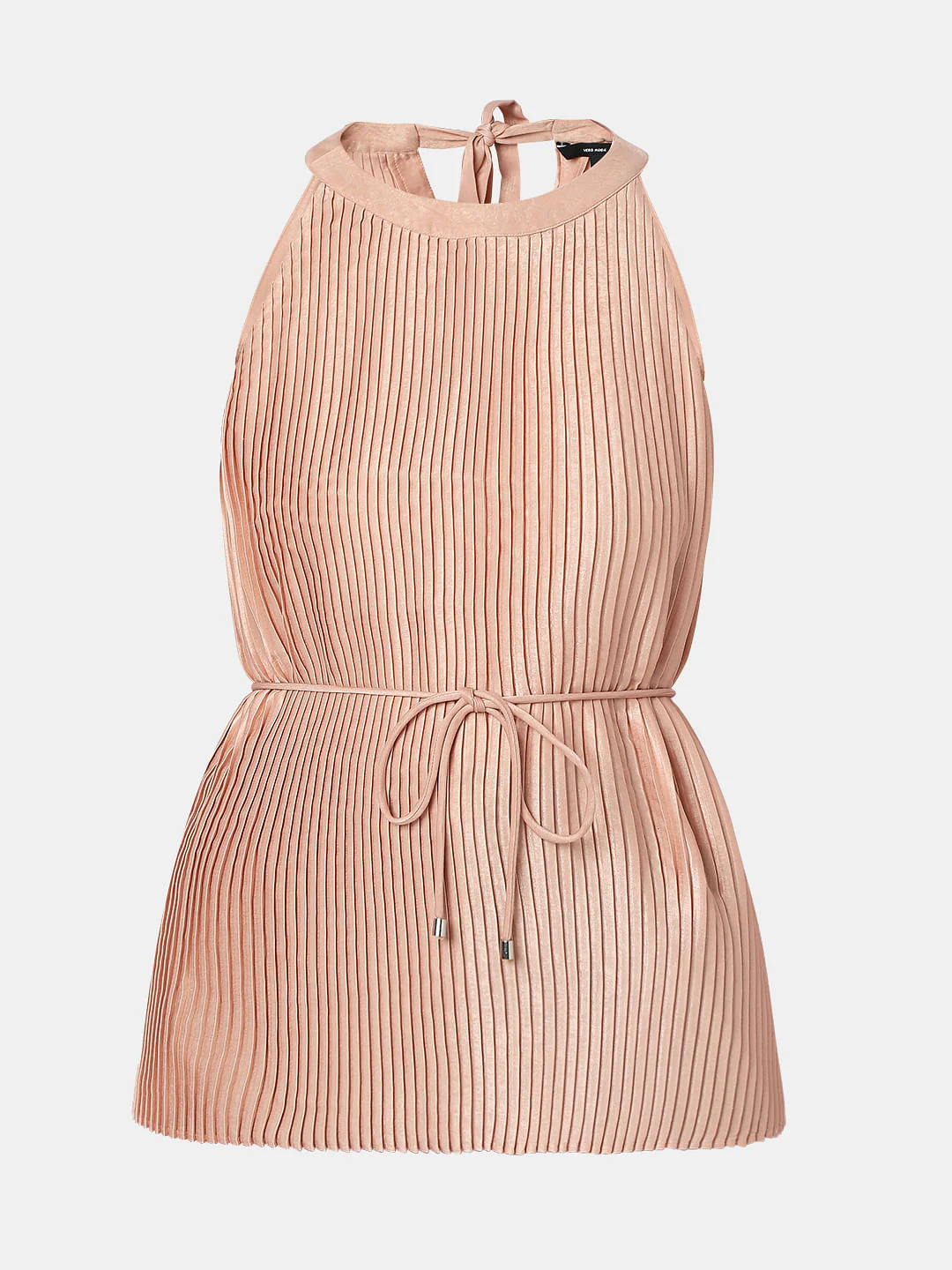 Pink Plisse Halter Neck Top - Image 7