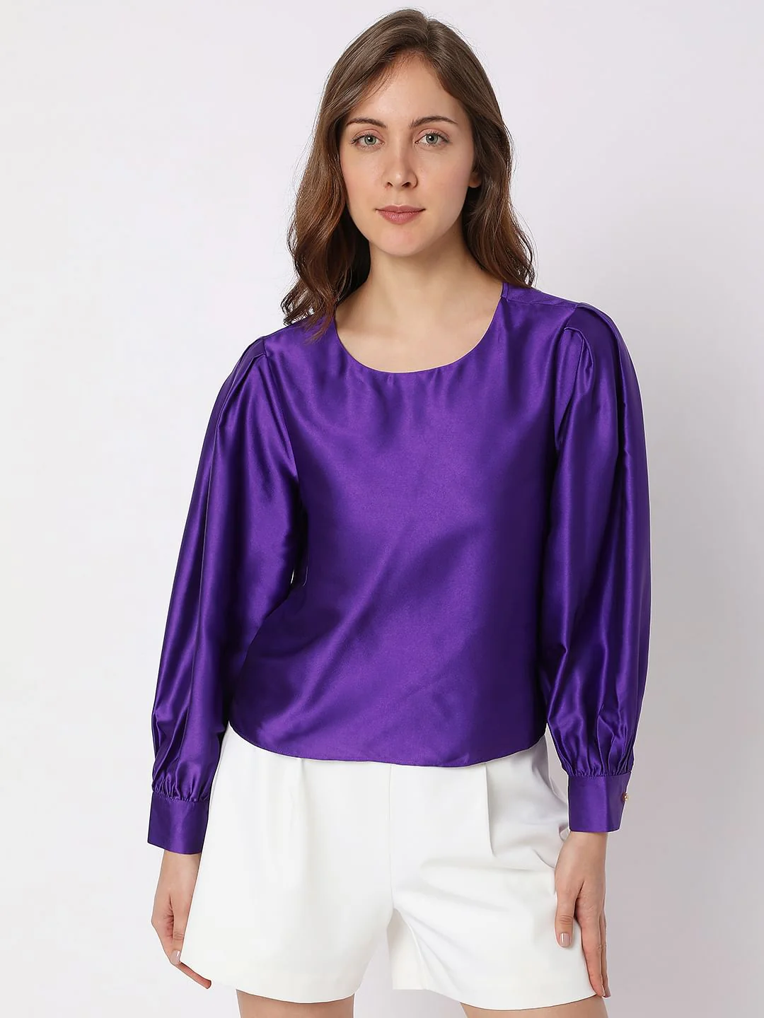 Purple Satin Top - Image 2