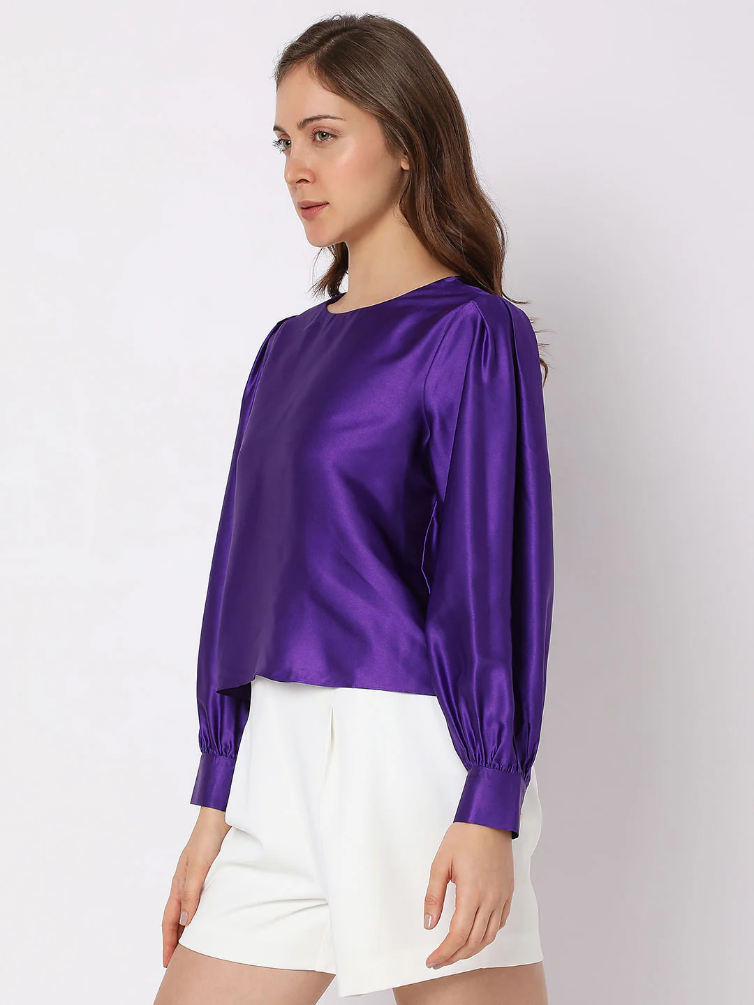 Purple Satin Top - Image 3