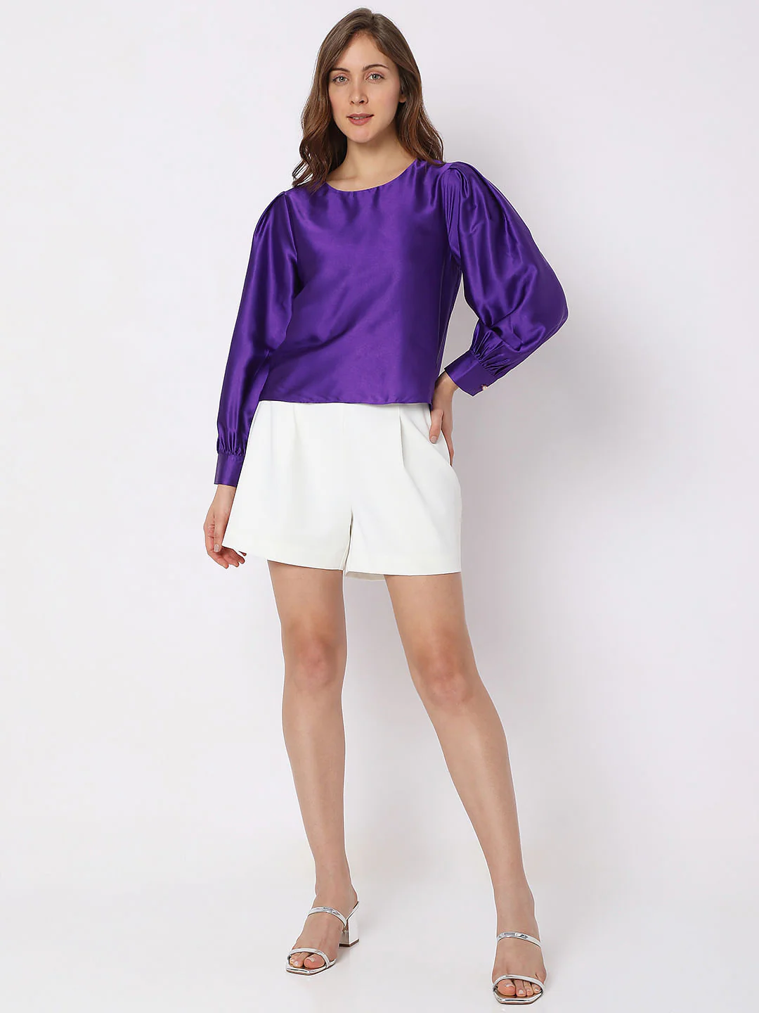 Purple Satin Top - Image 5