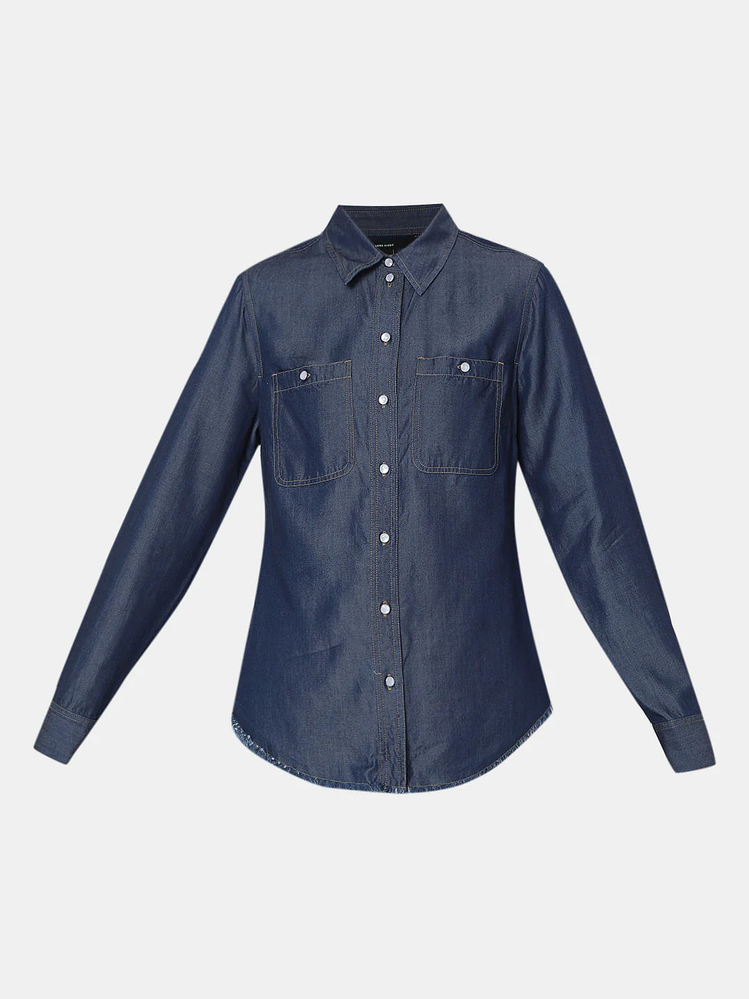 Dark Blue Denim Shirt - Image 7