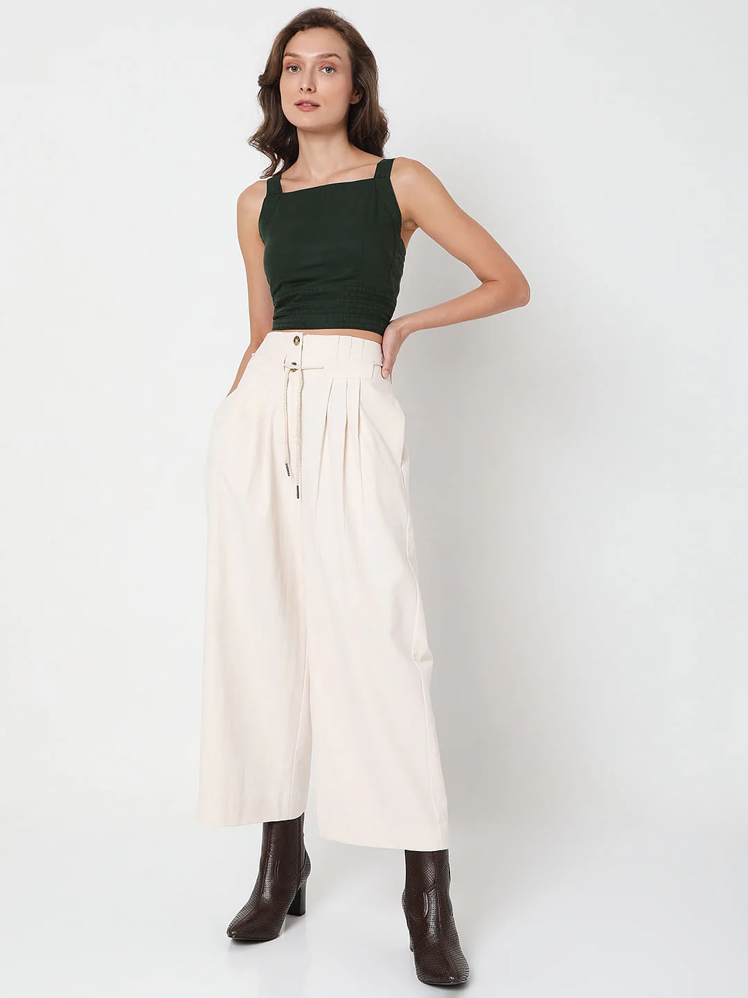 Green Strappy Crop Top - Image 5