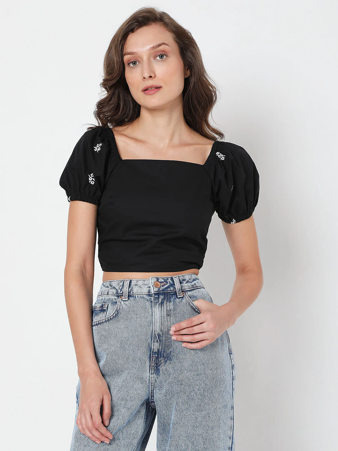 Black Crop Top - Image 2