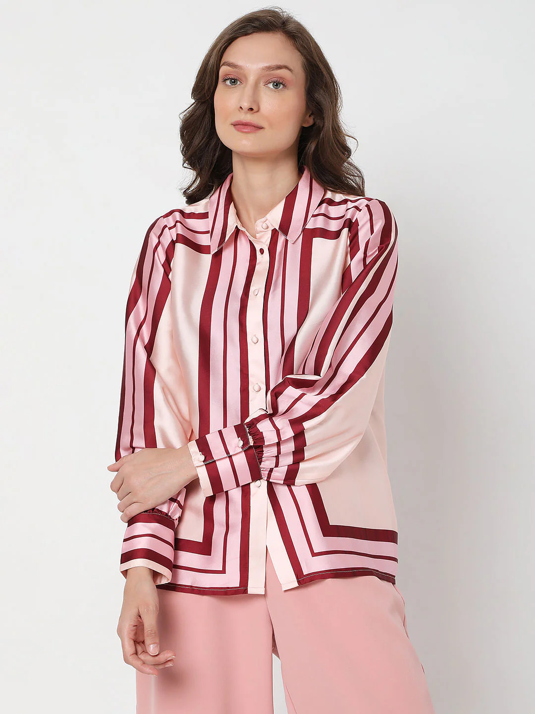 Pink Colourblocked Shirt - Image 2