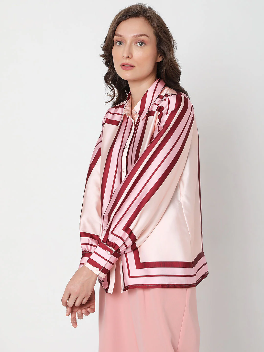Pink Colourblocked Shirt - Image 3