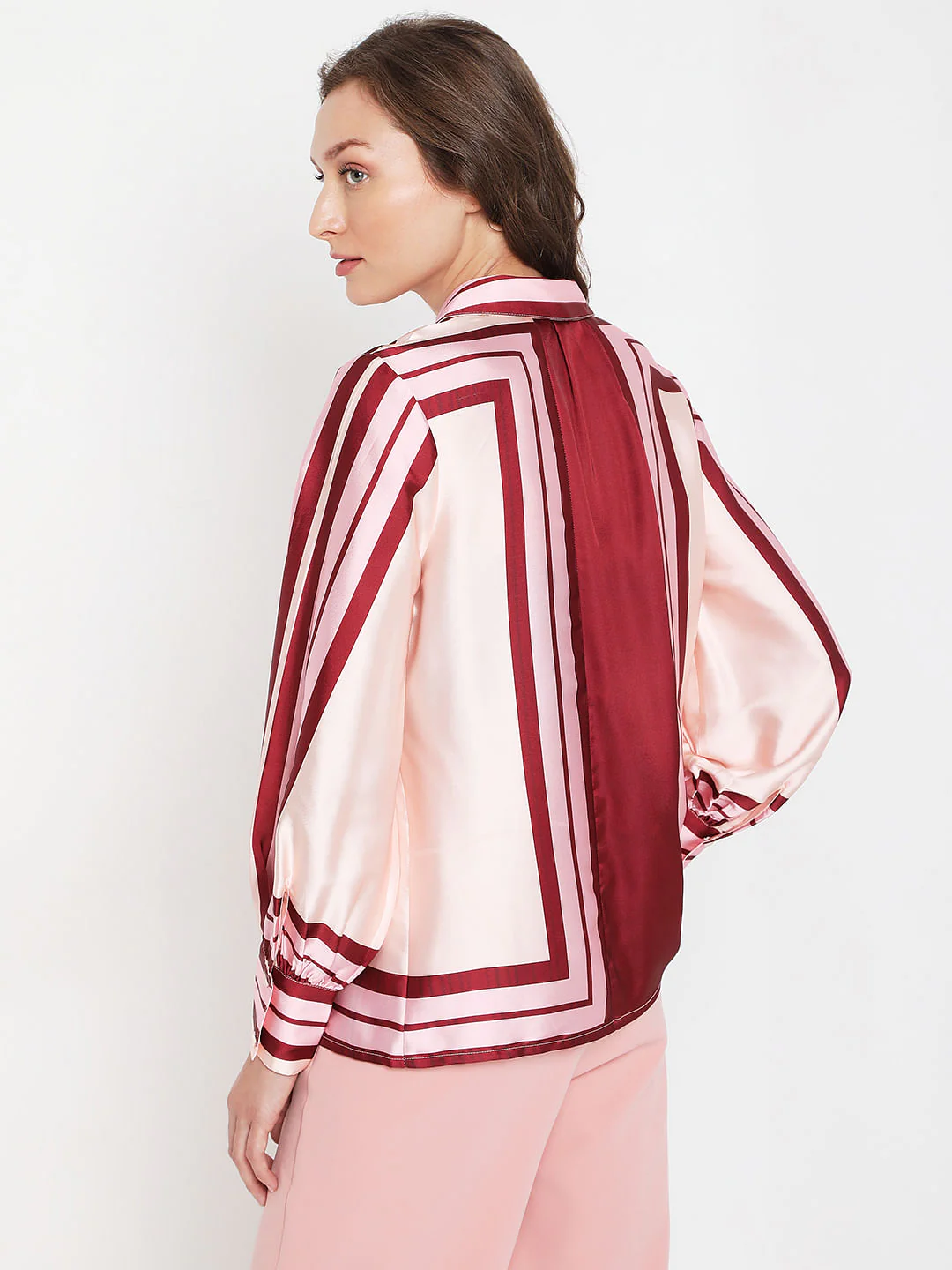 Pink Colourblocked Shirt - Image 4