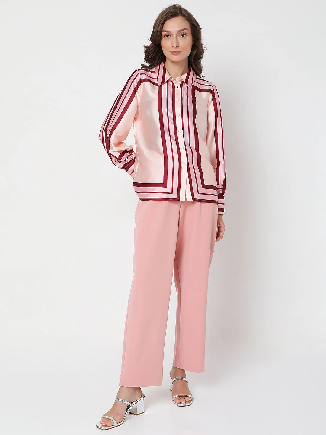 Pink Colourblocked Shirt - Image 5