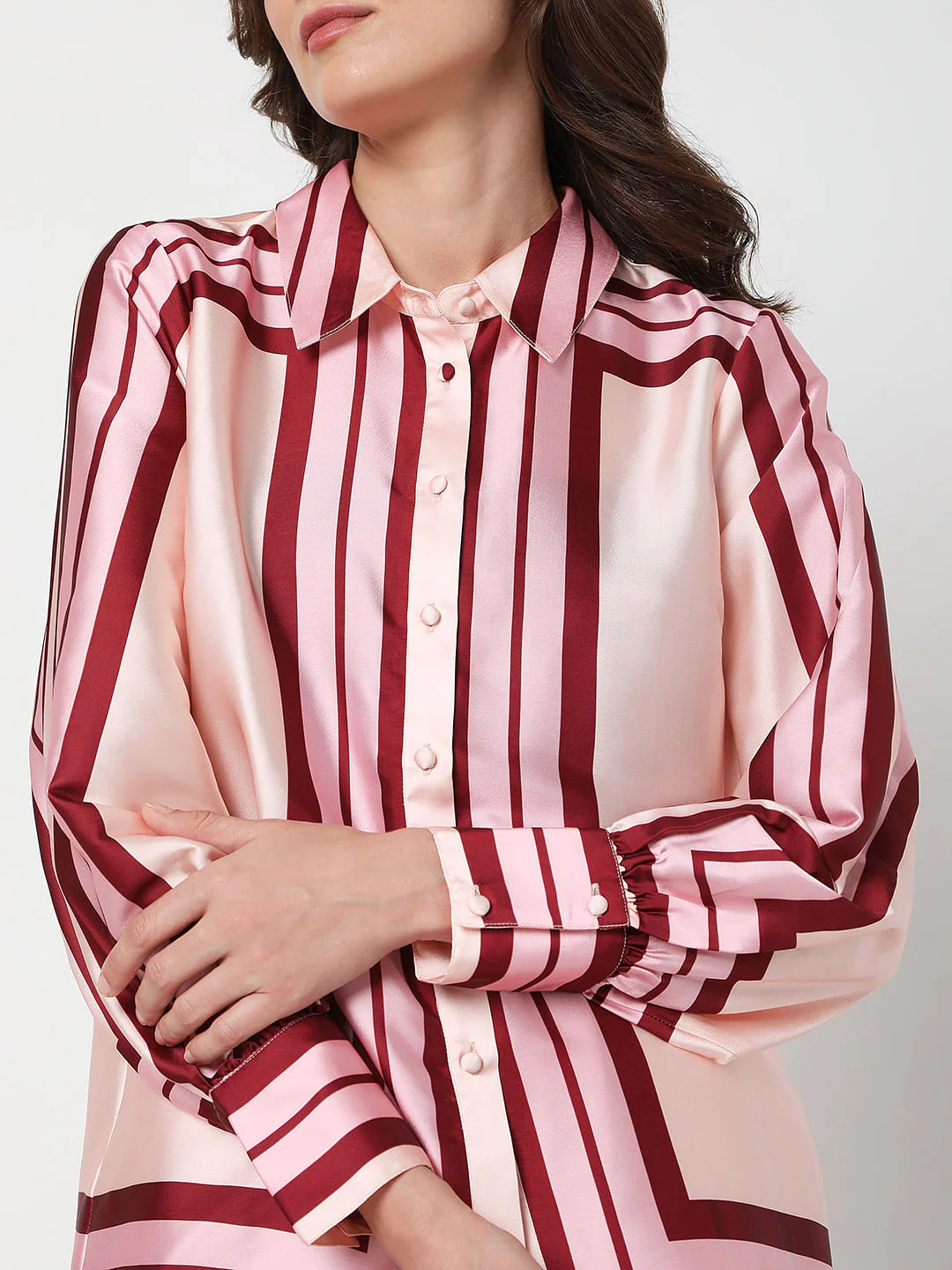 Pink Colourblocked Shirt - Image 6