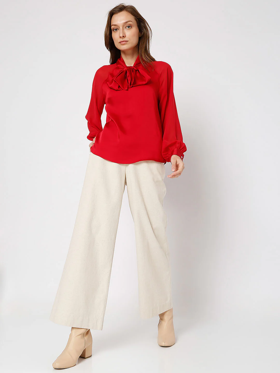 Red Front Tie-Up Top - Image 5