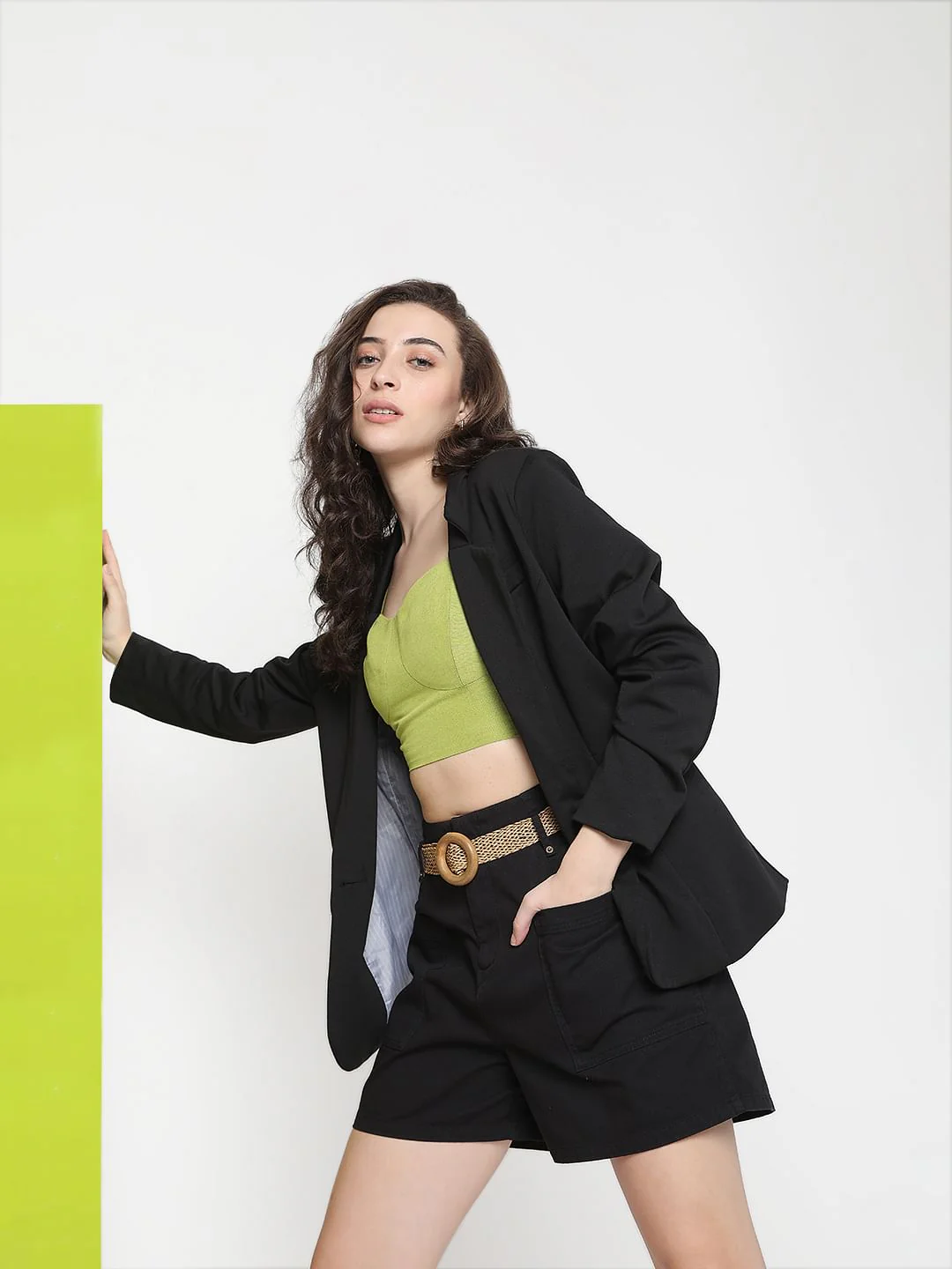 Black High Waist Shorts