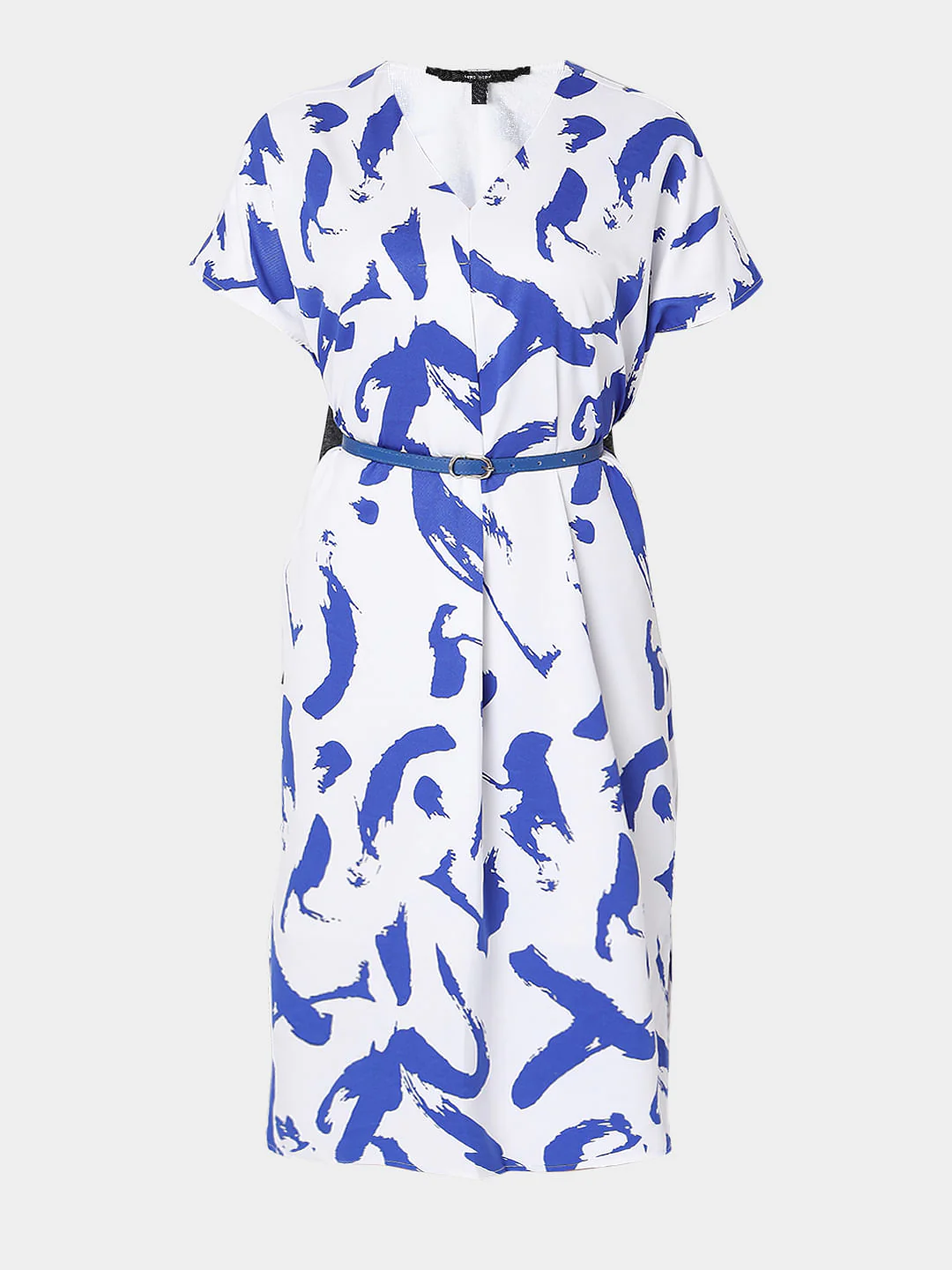 White Printed Shift Dress - Image 6