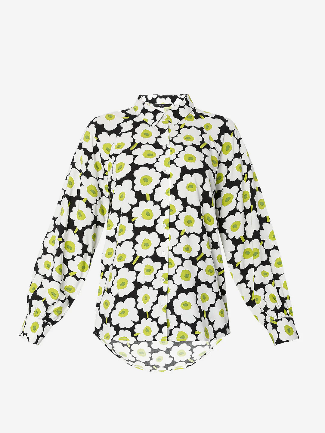 White Floral Print Shirt - Image 7