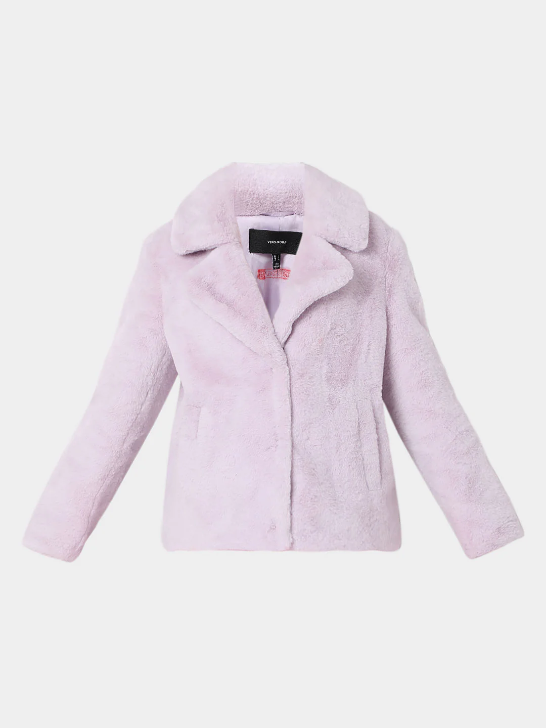 Lilac Faux Fur Jacket - Image 7