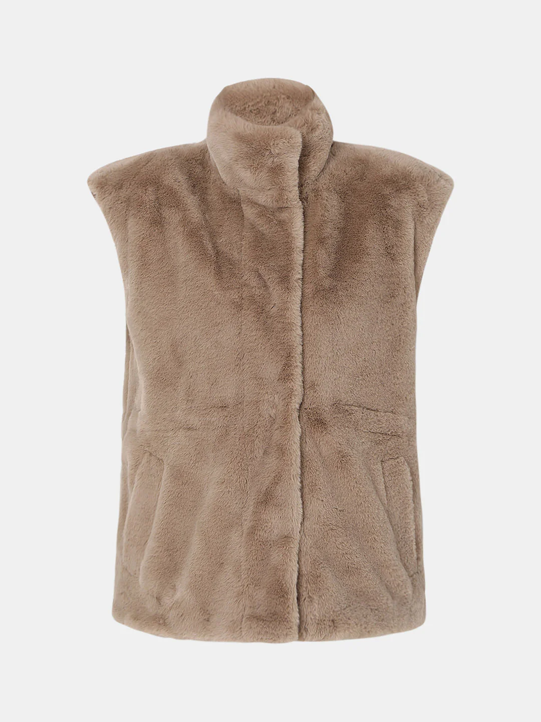 Beige Faux Fur Teddy Coat - Image 7