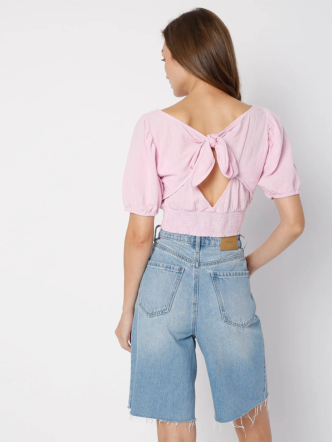 Pink Crop Co-Ord Set Top - Image 4