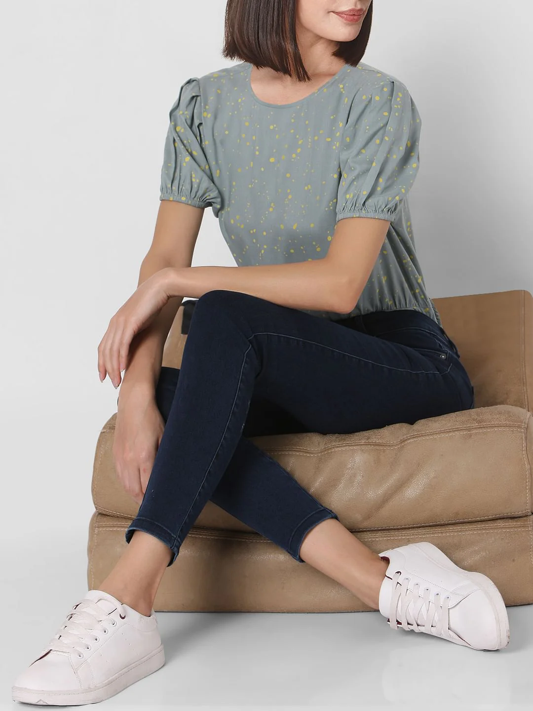 Dark Blue Mid Rise Wendy Skinny Jeggings - Image 2