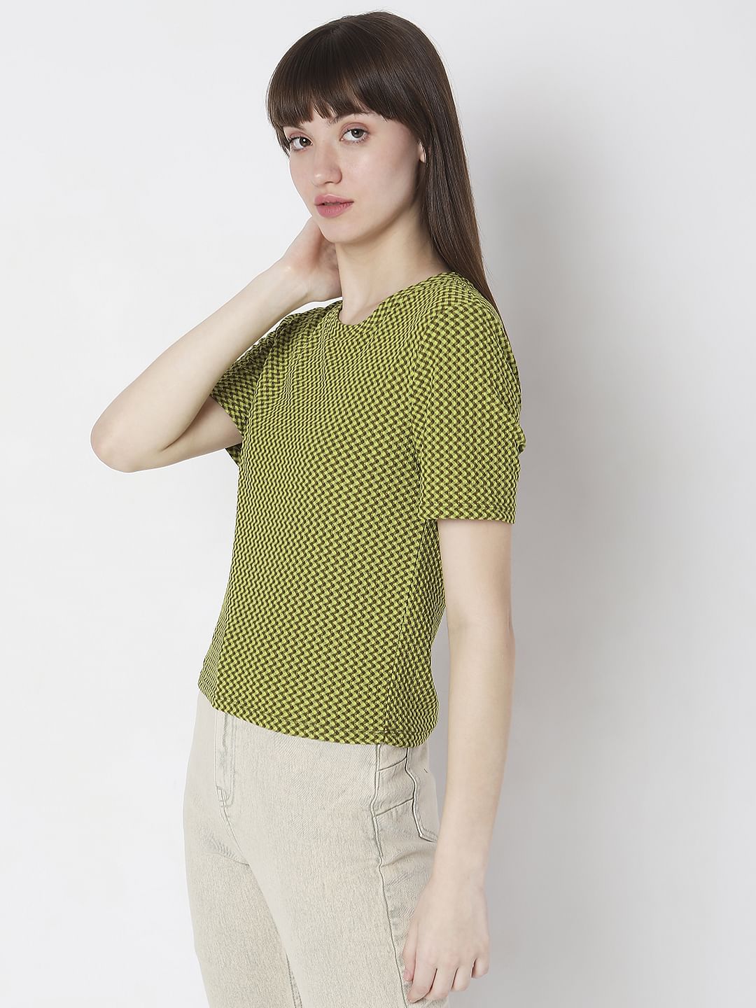 Green Printed T-Shirt - Image 3