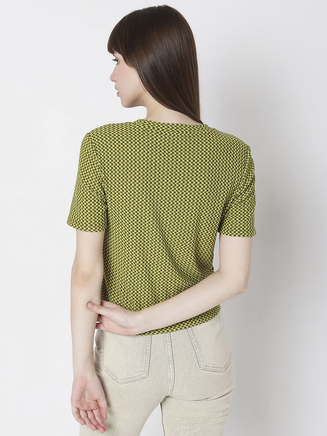 Green Printed T-Shirt - Image 4