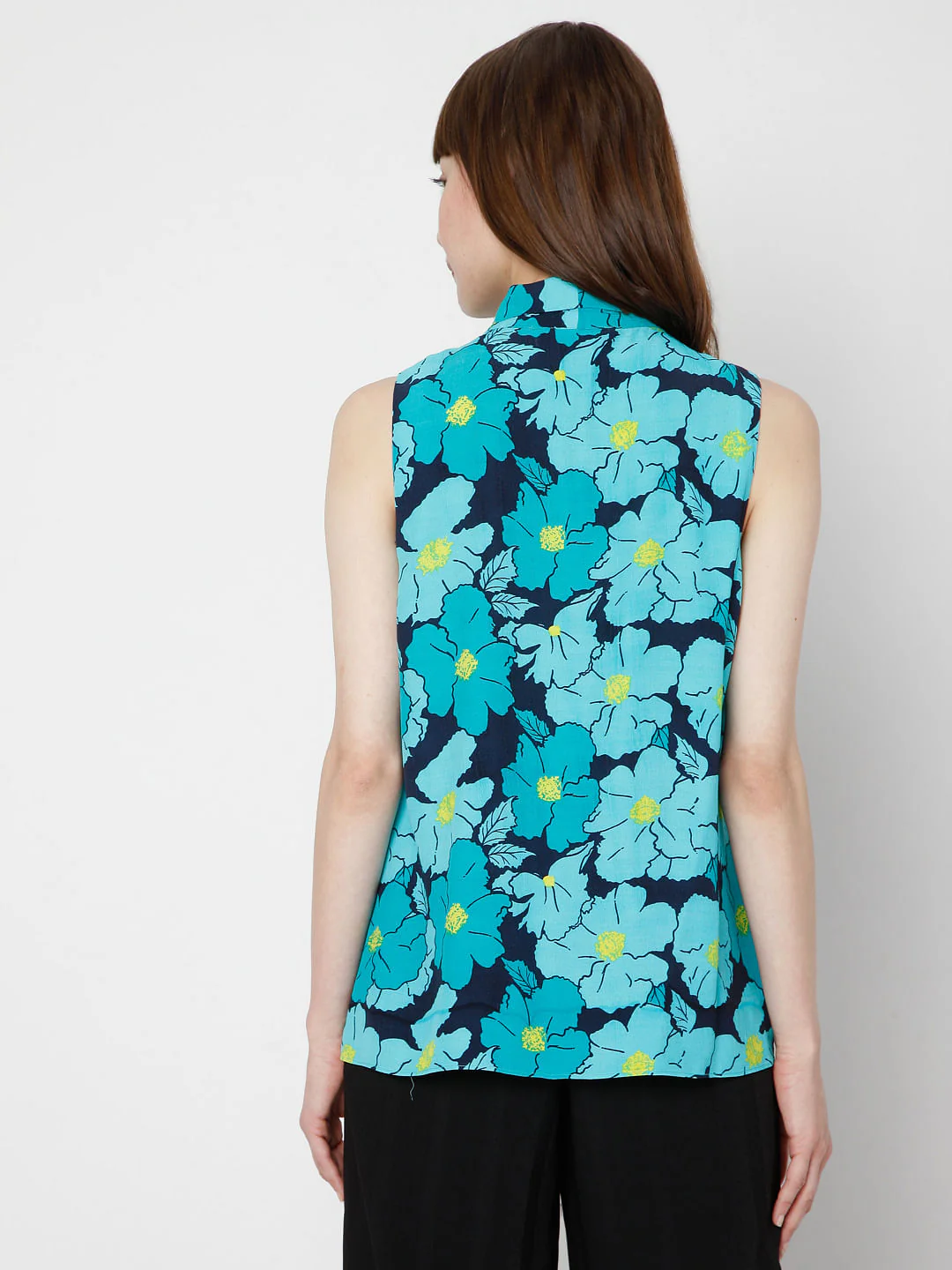 Green Floral Print Top - Image 4