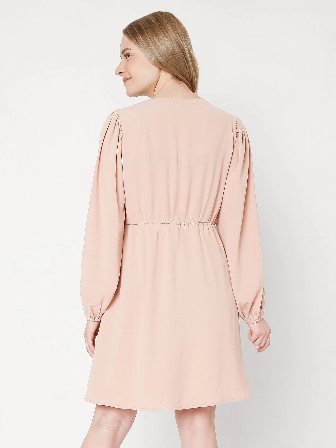 Pink Fit & Flare Dress - Image 4
