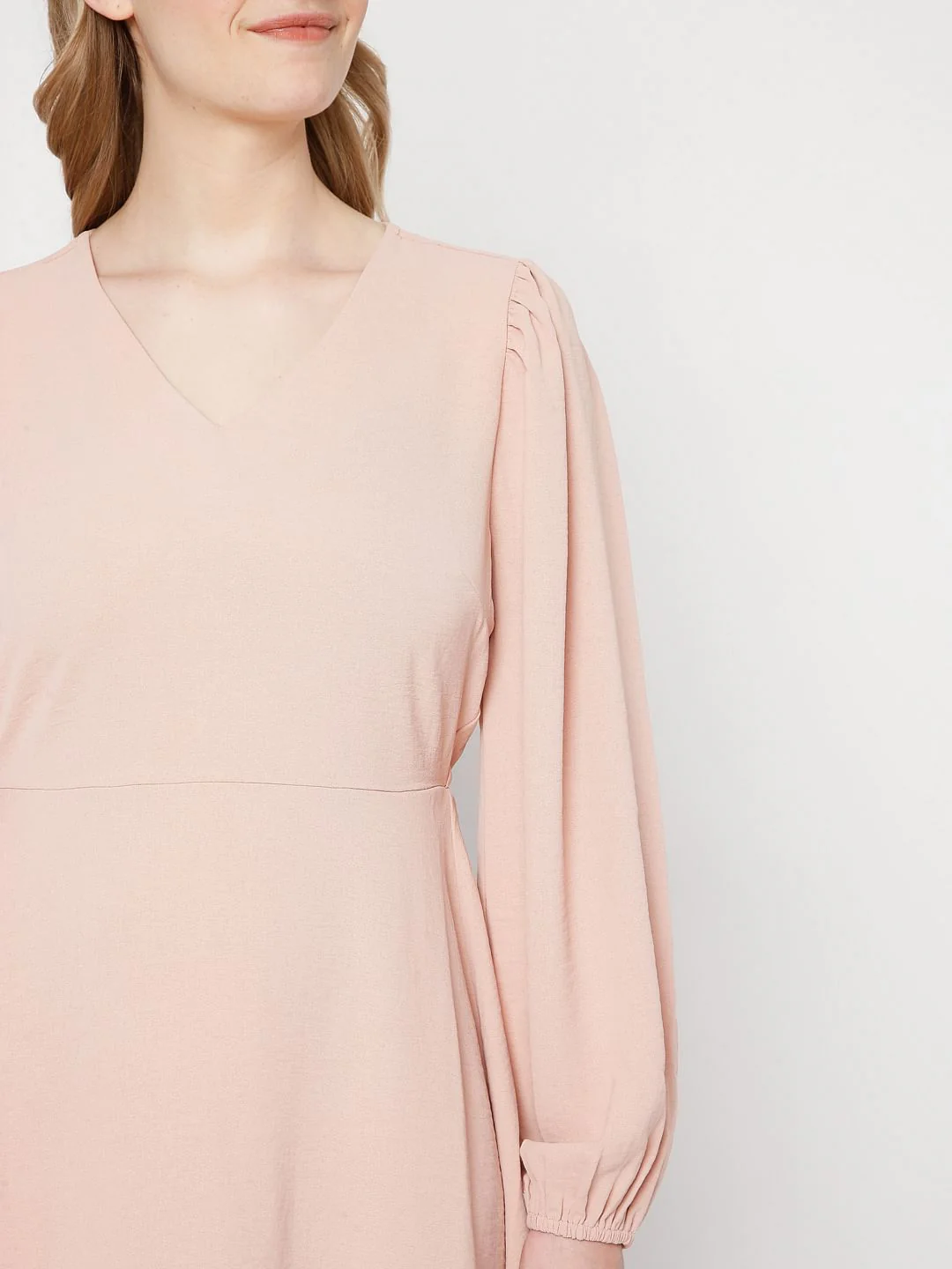 Pink Fit & Flare Dress - Image 6