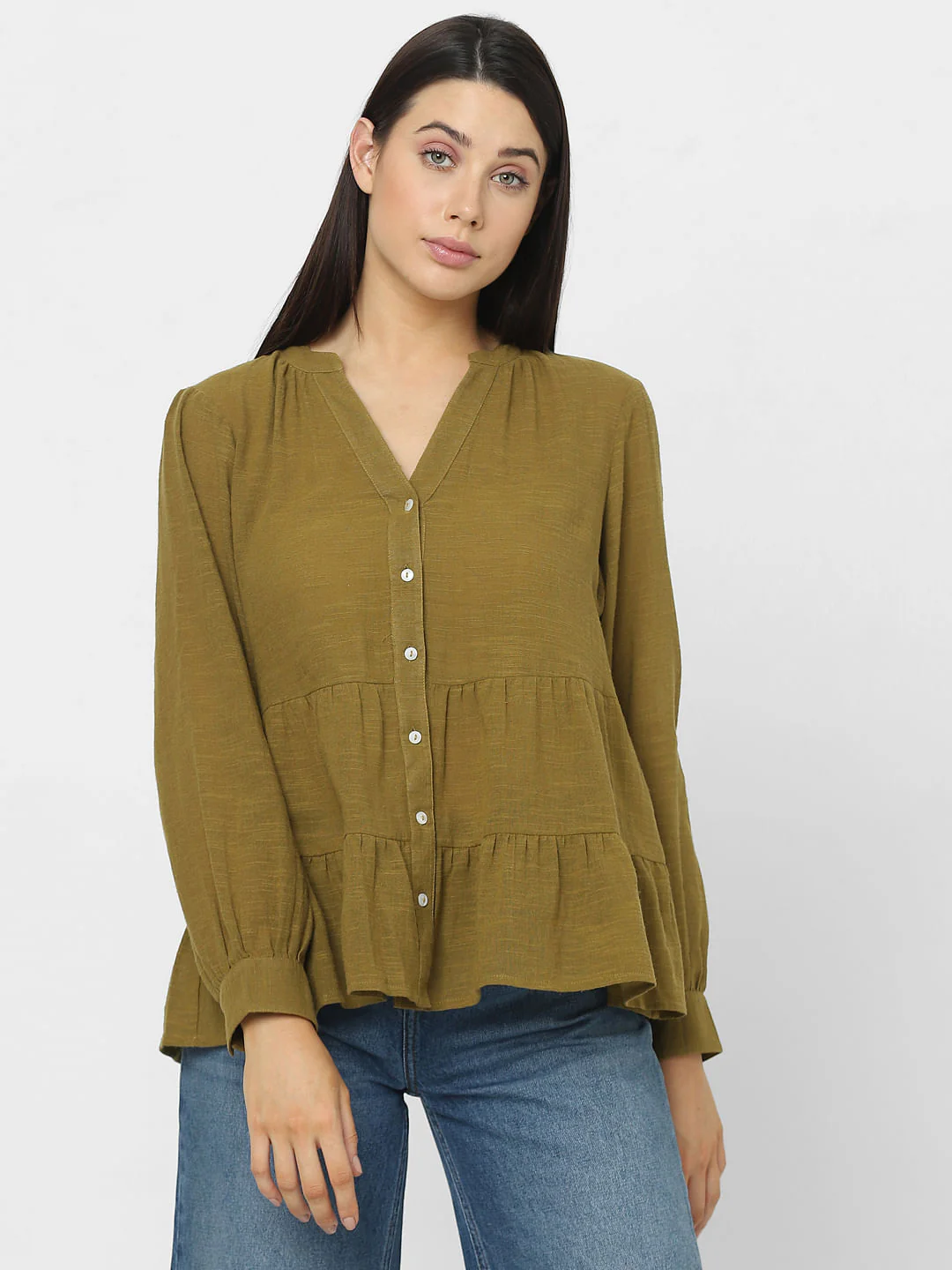 Green Flared Top - Image 2