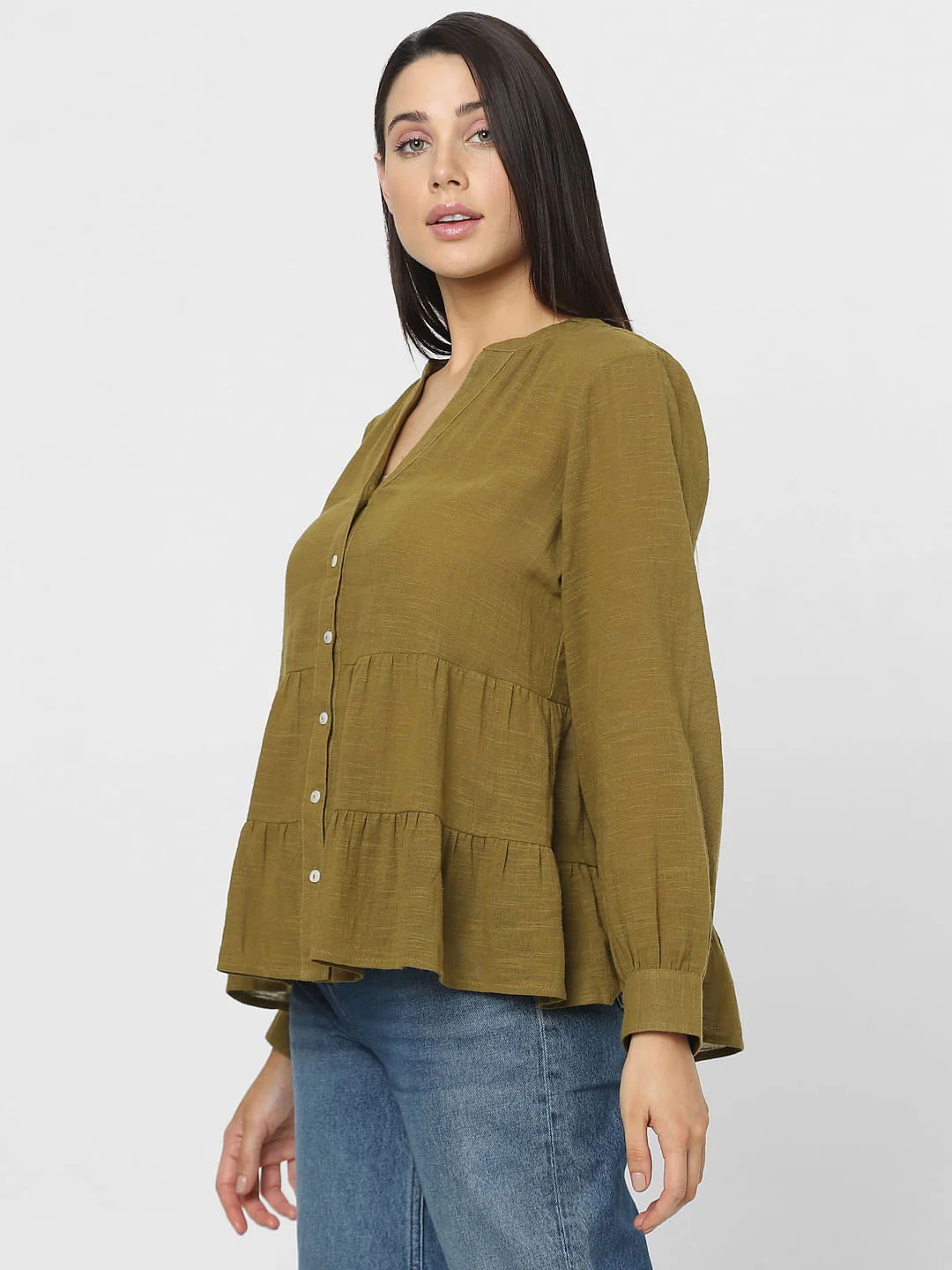 Green Flared Top - Image 3