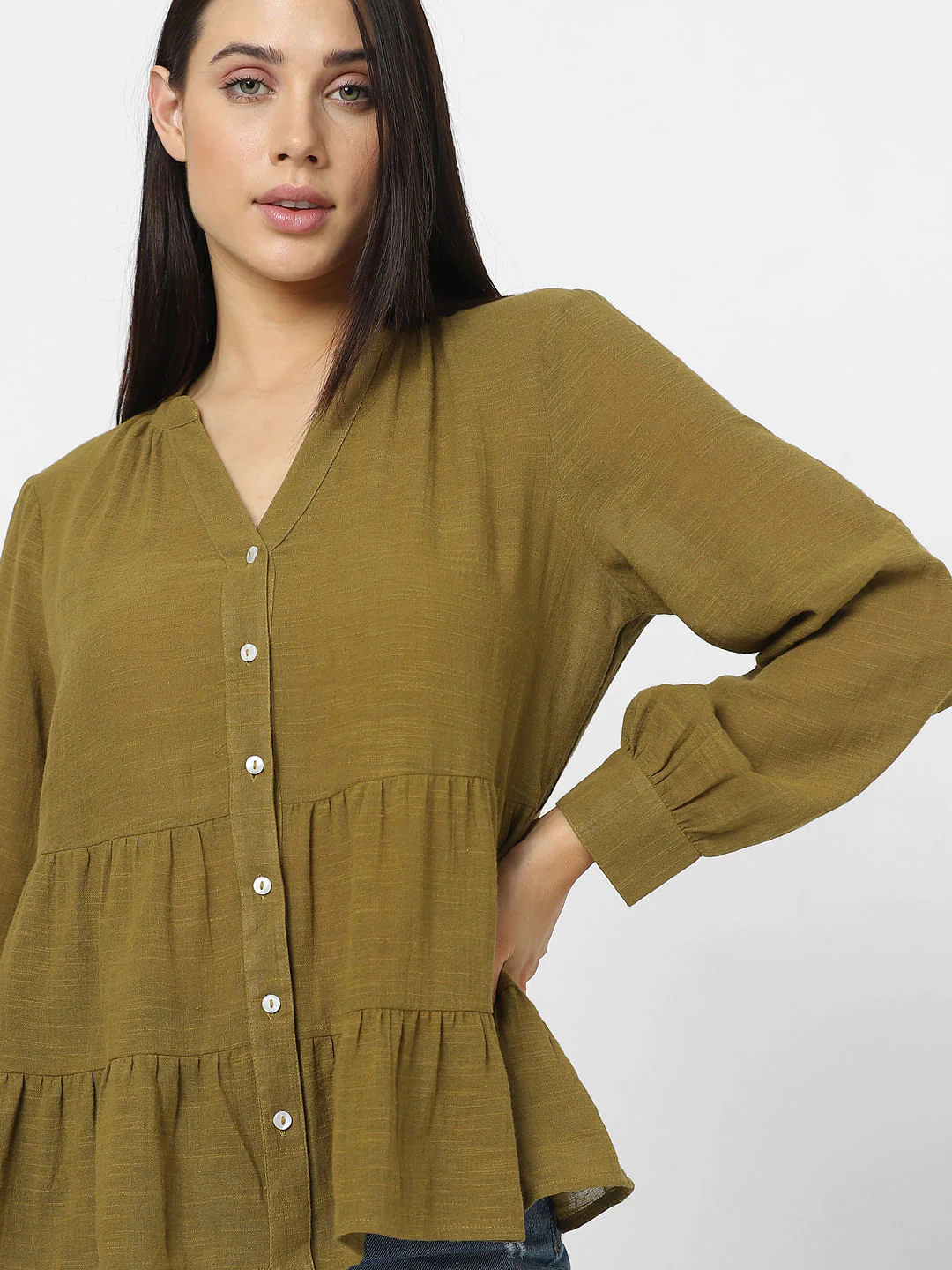 Green Flared Top - Image 8