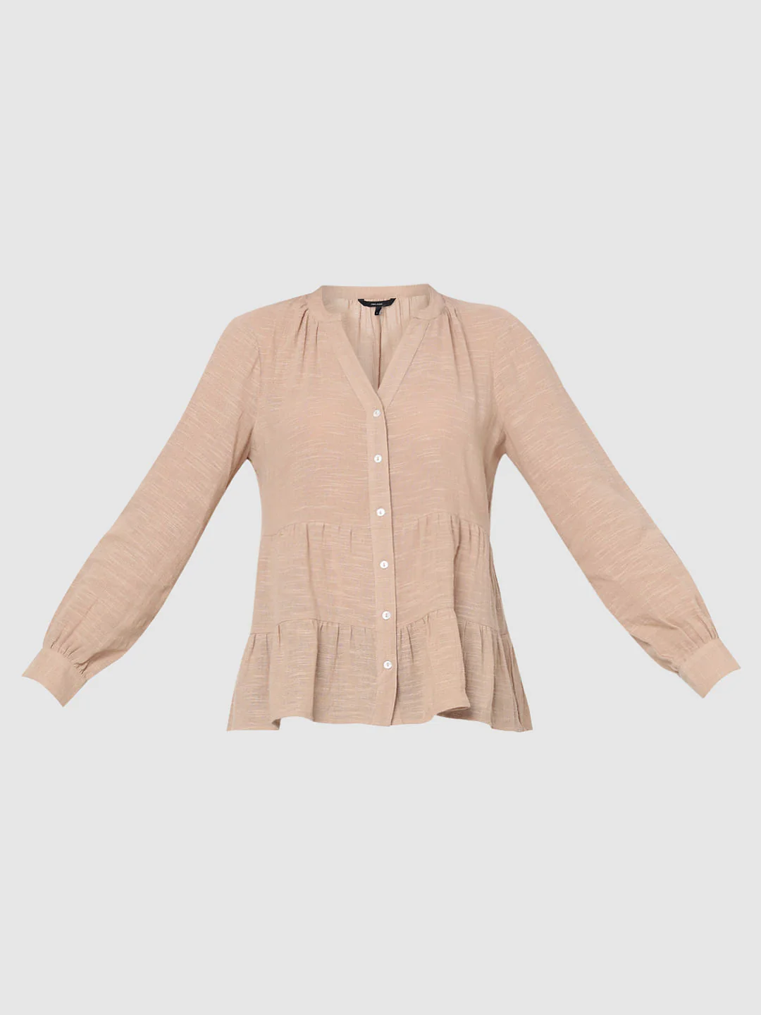 Beige Peplum Top - Image 7