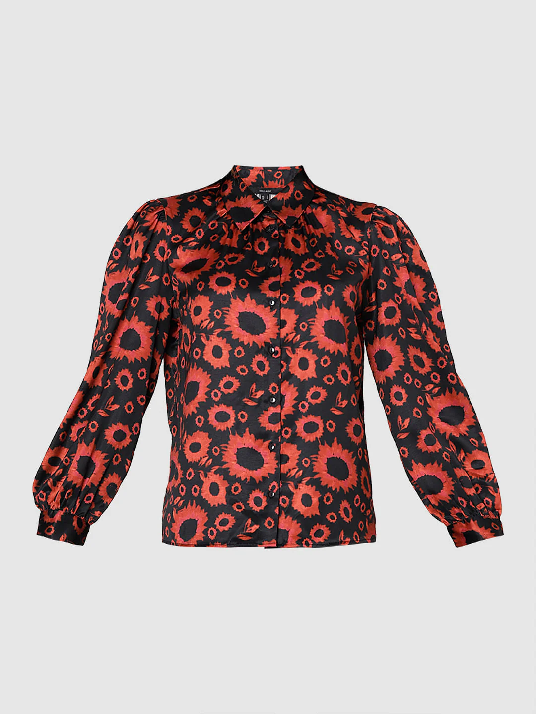 Burnt Orange Floral Shirt - Image 7