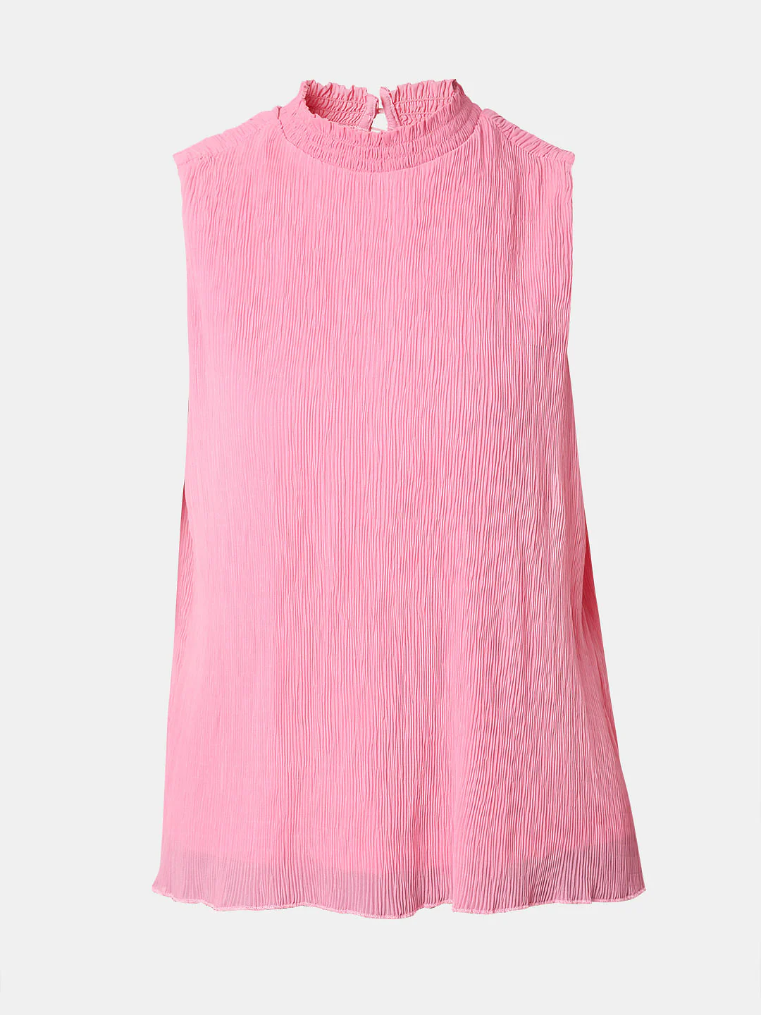 Pink Plisse Pleats Top - Image 7