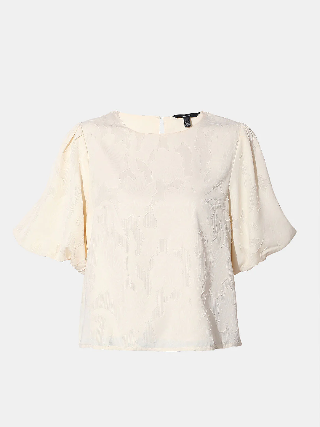 Beige Puff Sleeves Top - Image 7