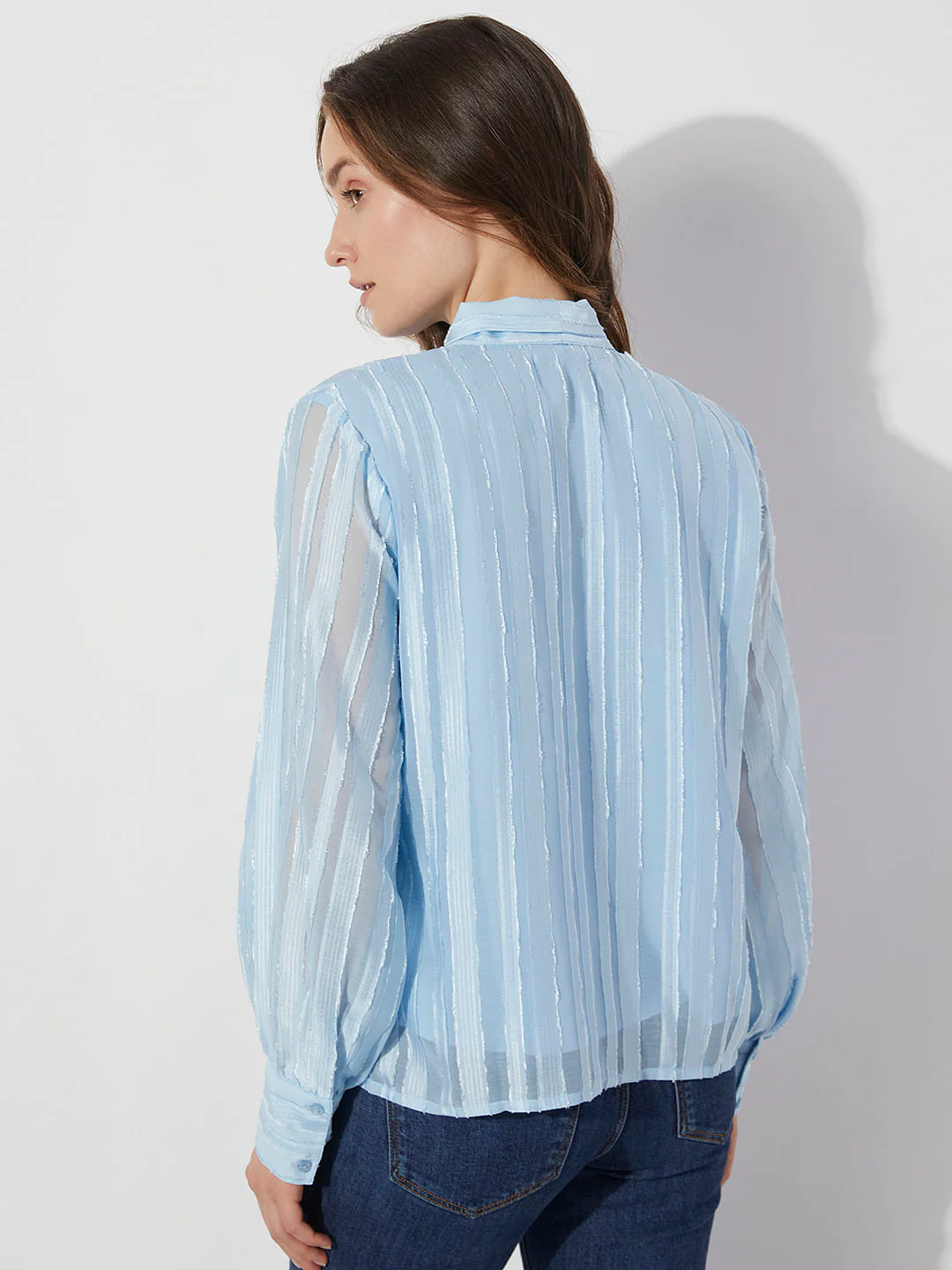 Light Blue Striped Top - Image 4