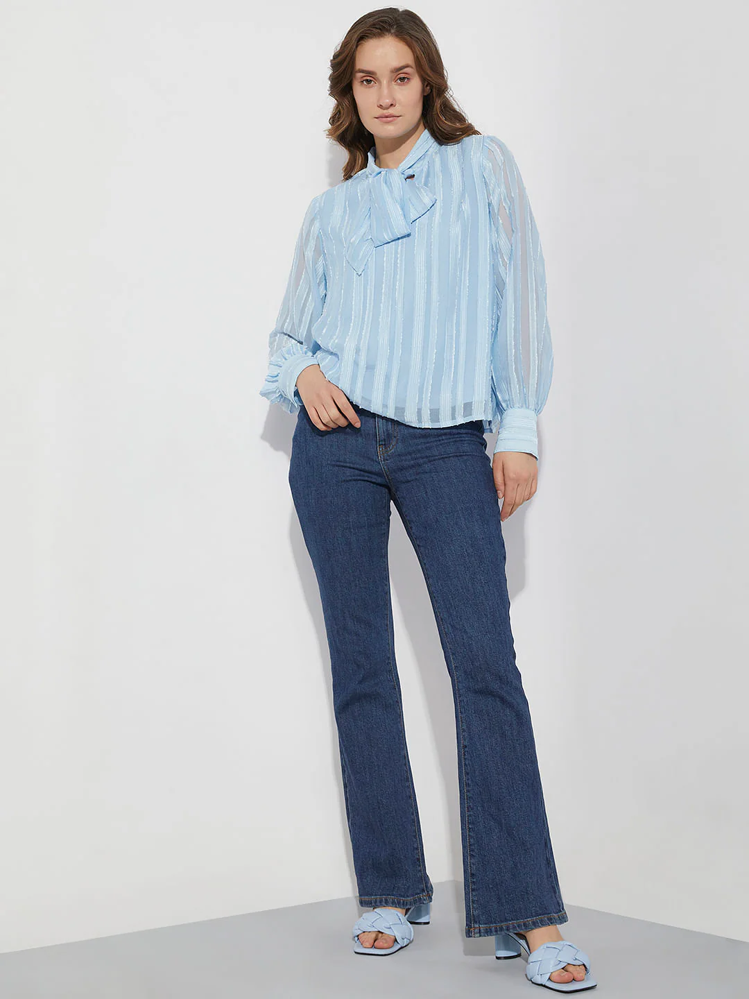 Light Blue Striped Top - Image 5