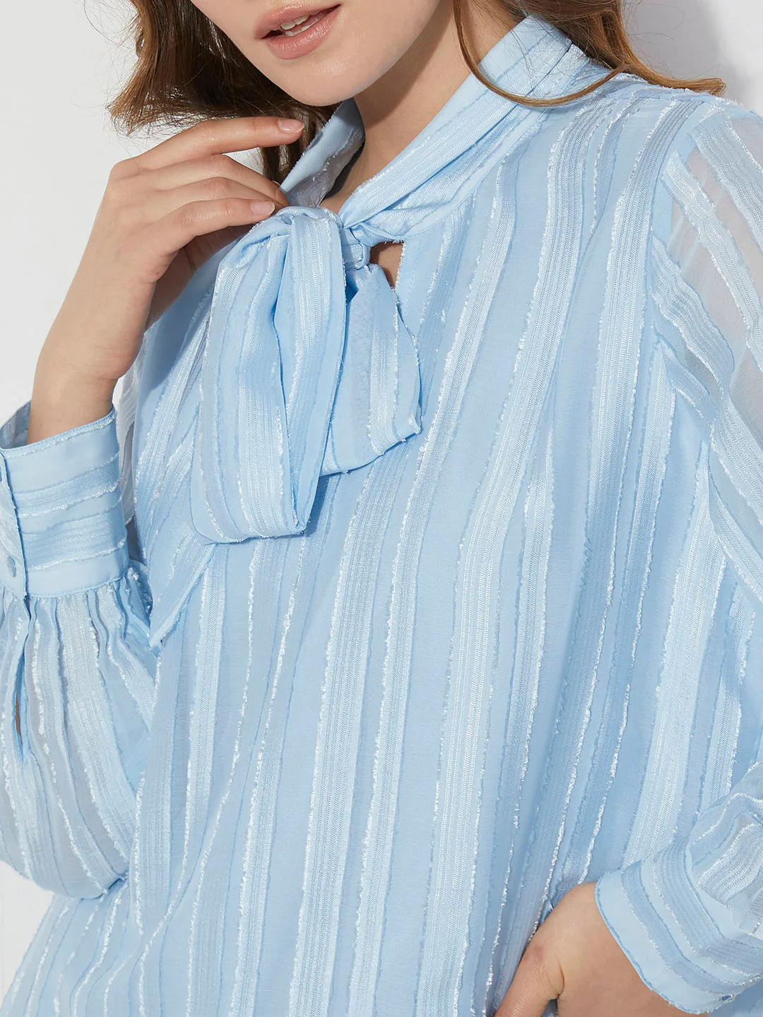 Light Blue Striped Top - Image 6