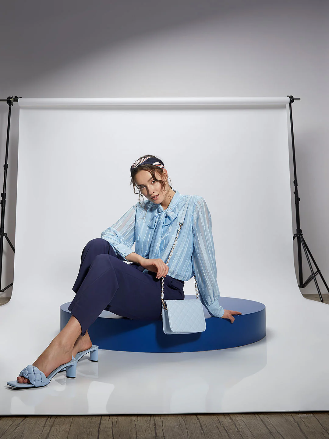Light Blue Striped Top - Image 9
